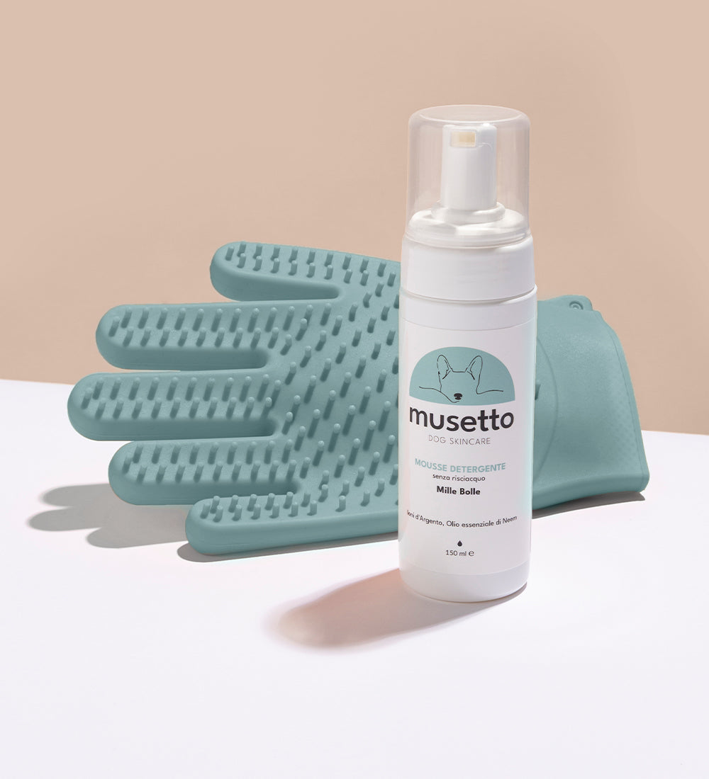 Kit guanto magico+mille bolle mousse